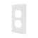 Placa para Receptáculo Dúplex de Baquelita Arrow Hart, Color Blanco | 92101B  - imagen 3