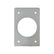 Placa para Receptáculo Sencillo de Aluminio Arrow Hart, 55 mm, Uso Industrial | AH2155