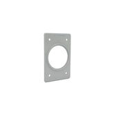 Placa para Receptáculo Sencillo de Aluminio Arrow Hart, 55 mm, Uso Industrial | AH2155 - imagen 2
