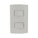 Placa Sanelec Línea Roma con Apagador Doble 127V | SE344427
