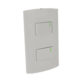 Placa Sanelec Línea Roma con Apagador Doble 127V | SE344427 - imagen 2