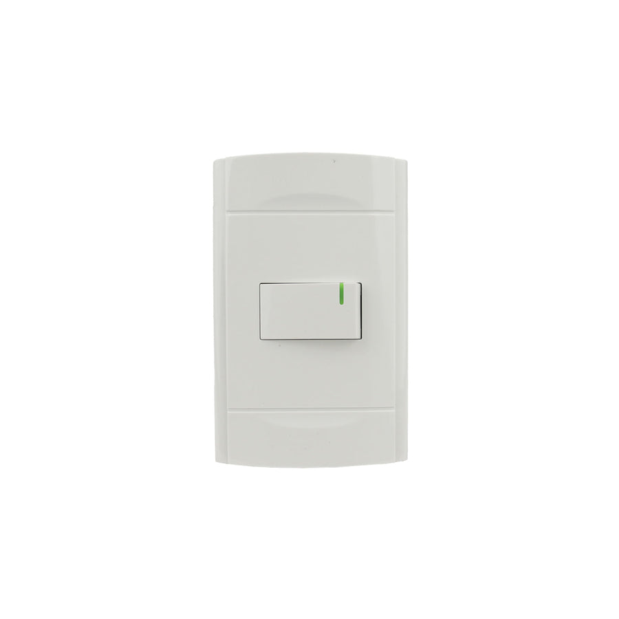 Placa Sanelec Línea Roma con Apagador Sencillo 127V | SE344410
