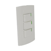 Placa Sanelec Línea Roma con Apagador Triple 127V | SE344434 - imagen 2