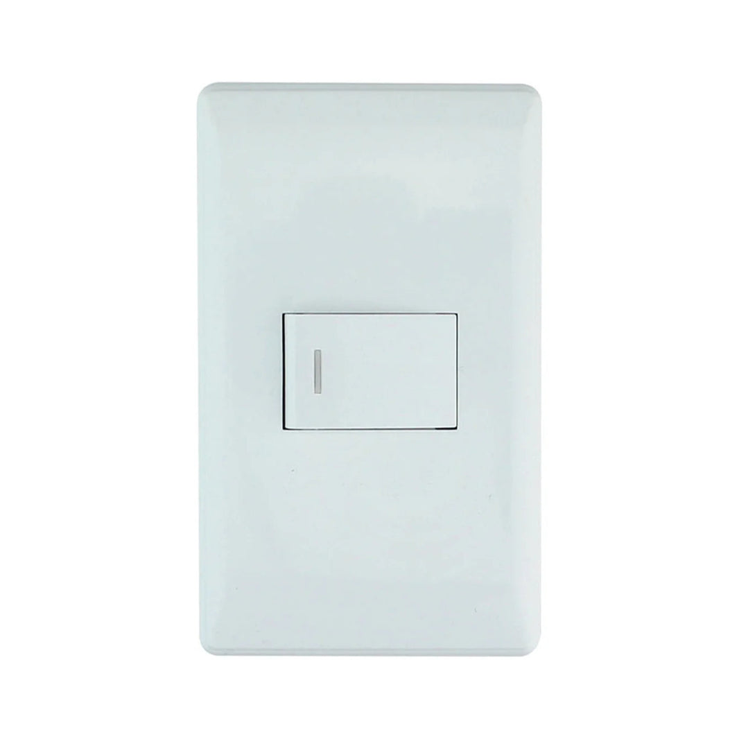 Placa Sanelec Línea Italia con Apagador de Escalera 127V | SE342751