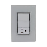 Placa Sanelec Línea Venecia Blanco con Apagador y Contacto Aterrizado 127V | SE344731