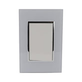 Placa Sanelec Línea Venecia Blanco con Apagador Sencillo 127V | SE344717