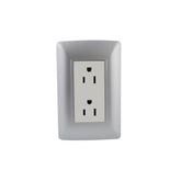 Placa Sanelec Línea Toscana Silver con Contacto Doble Aterrizado 127V | SE344984
