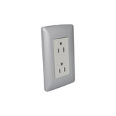 Placa Sanelec Línea Toscana Silver con Contacto Doble Aterrizado 127V | SE344984 - imagen 2