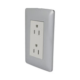Placa Sanelec Línea Toscana Silver con Contacto Doble Aterrizado 127V | SE344984 - imagen 3