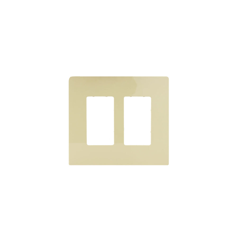Placa Decorator Arrow Hart para Cajas de 2G, sin Tornillos, Color Marfil | PJS262V
