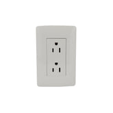 Placa Sanelec Línea Toscana con Contacto Doble Aterrizado 127V | SE344601