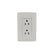 Placa Sanelec Línea Toscana con Contacto Doble Aterrizado 127V | SE344601