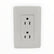 Placa Sanelec Línea Toscana con Contacto Doble Aterrizado 127V | SE344601