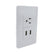 Placa Sanelec Línea Universal con Contacto Aterrizado y 2 Puertos USB 127V | SE344663 - imagen 2