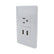 Placa Sanelec Línea Universal con Contacto Aterrizado y 2 Puertos USB 127V | SE344663 - imagen 3