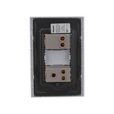Placa Sanelec Línea Venecia Aqua con Apagador y Contacto Aterrizado 127V - imagen 4