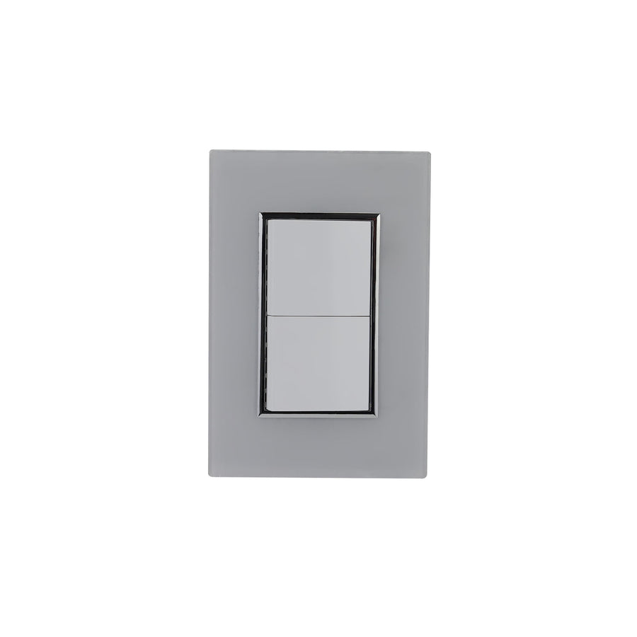 Placa Sanelec Línea Venecia Blanco con Apagador Doble 127V | SE344755
