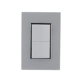 Placa Sanelec Línea Venecia Blanco con Apagador Doble 127V | SE344755