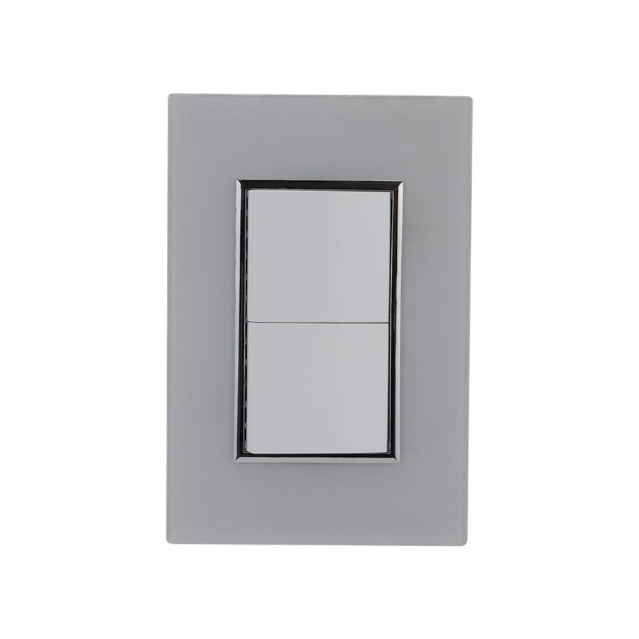 Placa Sanelec Línea Venecia Blanco con Apagador Doble 127V | SE344755