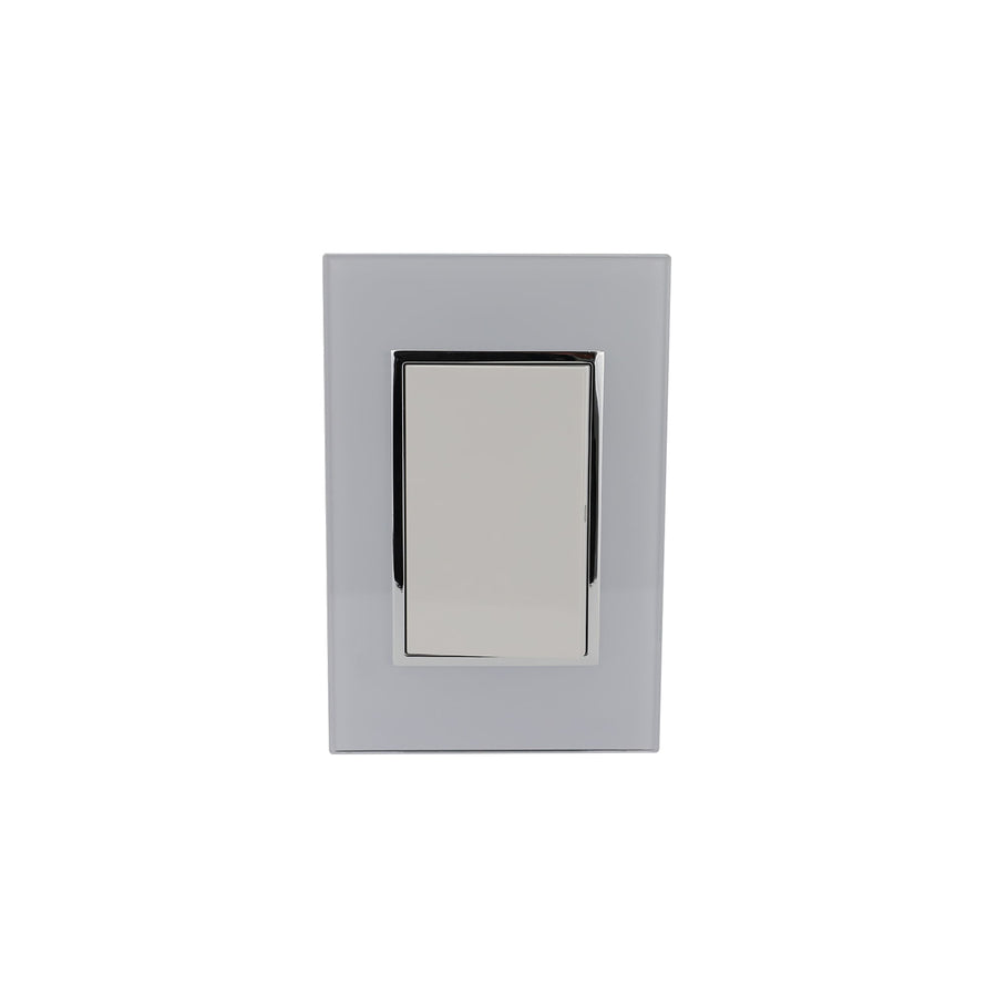 Placa Sanelec Línea Venecia Blanco con Apagador Sencillo 127V | SE344717