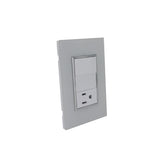 Placa Sanelec Línea Venecia Blanco con Apagador y Contacto Aterrizado 127V | SE344731 - imagen 2