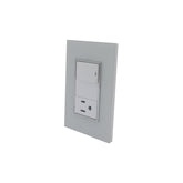 Placa Sanelec Línea Venecia Blanco con Apagador y Contacto Aterrizado 127V | SE344731 - imagen 3