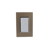 Placa Sanelec Línea Venecia Champagne con Apagador Sencillo 127V | SE345554