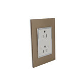 Placa Sanelec Línea Venecia Champagne con Contacto Doble Aterrizado 127V | SE345585 - imagen 3