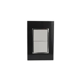 Placa Sanelec Línea Venecia Humo con Apagador Doble 127V | SE345400