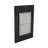 Placa Sanelec Línea Venecia Humo con Apagador Doble 127V | SE345400 - imagen 2