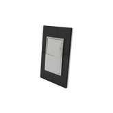 Placa Sanelec Línea Venecia Humo con Apagador Doble 127V | SE345400 - imagen 3