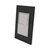 Placa Sanelec Línea Venecia Humo con Apagador Doble 127V | SE345400 - imagen 3
