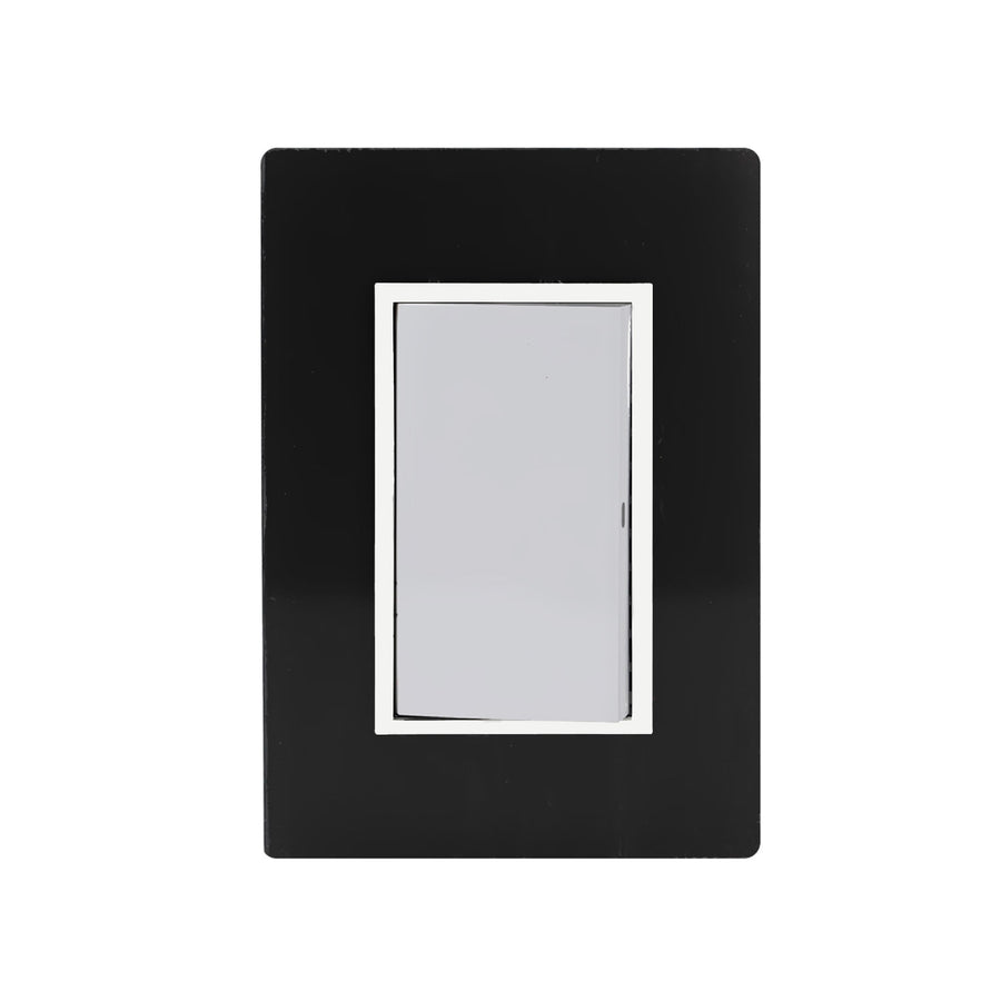 Placa Sanelec Línea Venecia Humo con Apagador de Escalera 127V | SE345370