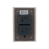 Placa Sanelec Línea Venecia Humo con Apagador Sencillo y de Escalera 127V | SE345448 - imagen 4