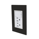 Placa Sanelec Línea Venecia Humo con Apagador y Contacto Doble Aterrizado 127V | SE345431 - imagen 3