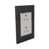 Placa Sanelec Línea Venecia Humo con Contacto Doble Aterrizado 127V | SE345394 - imagen 2