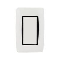 Placa Sanelec Línea Verona con Apagador de Escalera 127V | SE342539