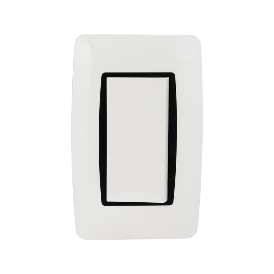 Placa Sanelec Línea Verona con Apagador de Escalera 127V | SE342539