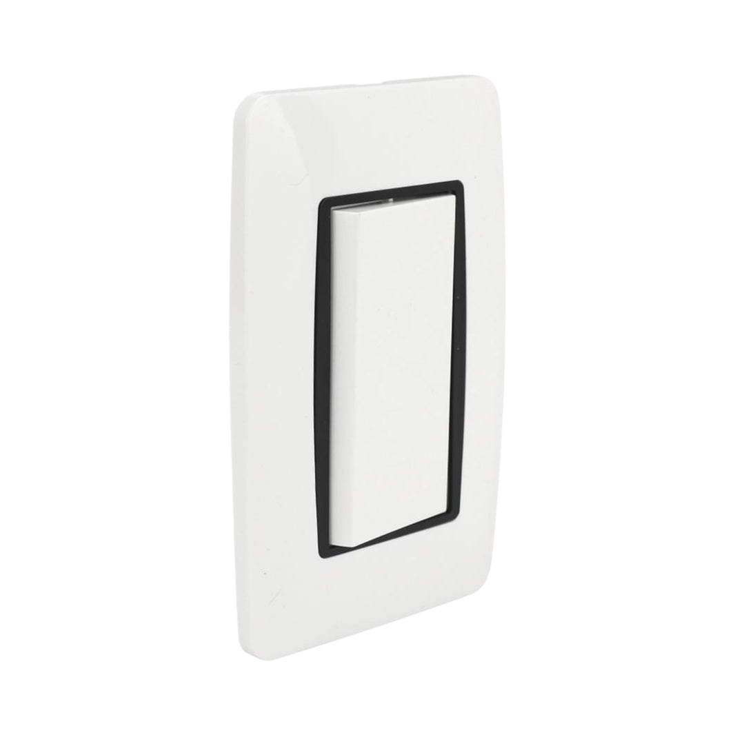 Placa Sanelec Línea Verona con Apagador Sencillo 127V | SE344618