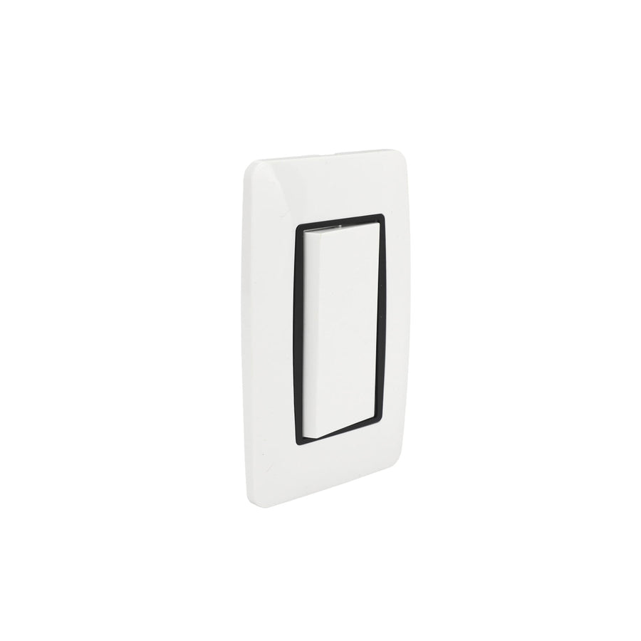Placa Sanelec Línea Verona con Apagador Sencillo 127V | SE344618