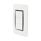 Placa Sanelec Línea Verona con Apagador Triple 127V | SE344632 - imagen 2