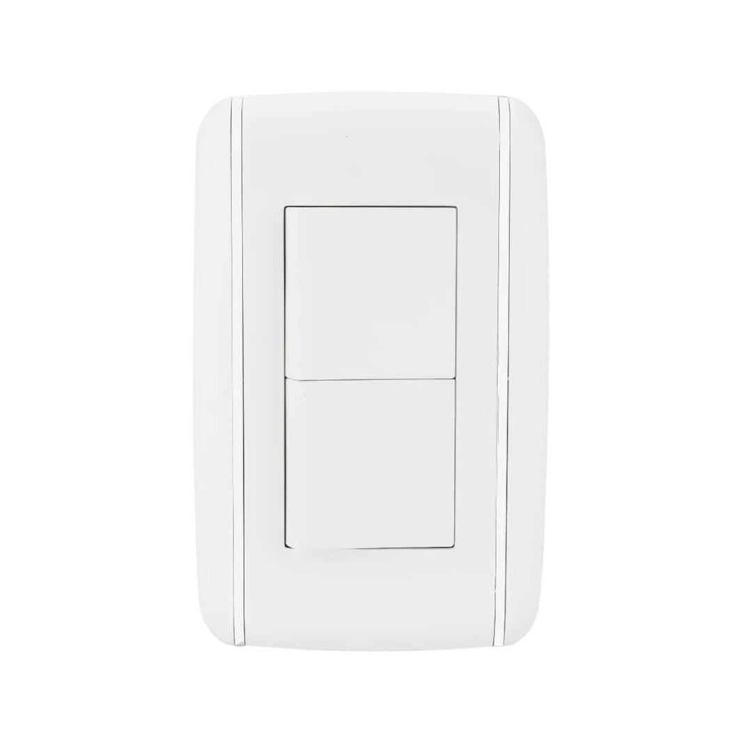 Placa Sanelec Línea Vicenza con Apagador Doble 127V | SE344526