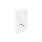 Placa Sanelec Línea Vicenza con Apagador y Contacto Aterrizado 127V | SE344540  - imagen 2