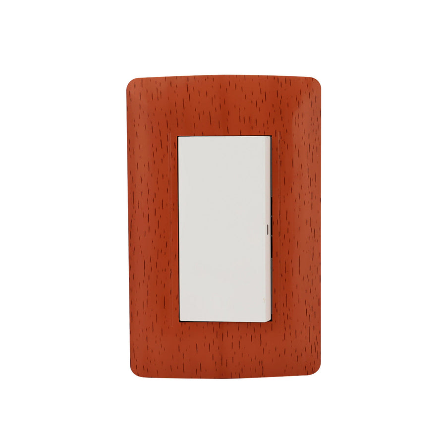 Placa Sanelec Línea Wooden con Apagador Sencillo 127V | SE345080