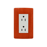 Placa Sanelec Línea Wooden con Contacto Doble Aterrizado 127V | SE345127