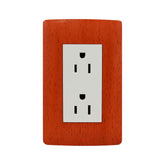 Placa Sanelec Línea Wooden con Contacto Doble Aterrizado 127V | SE345127