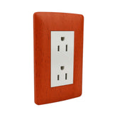 Placa Sanelec Línea Wooden con Contacto Doble Aterrizado 127V | SE345127  - imagen 2