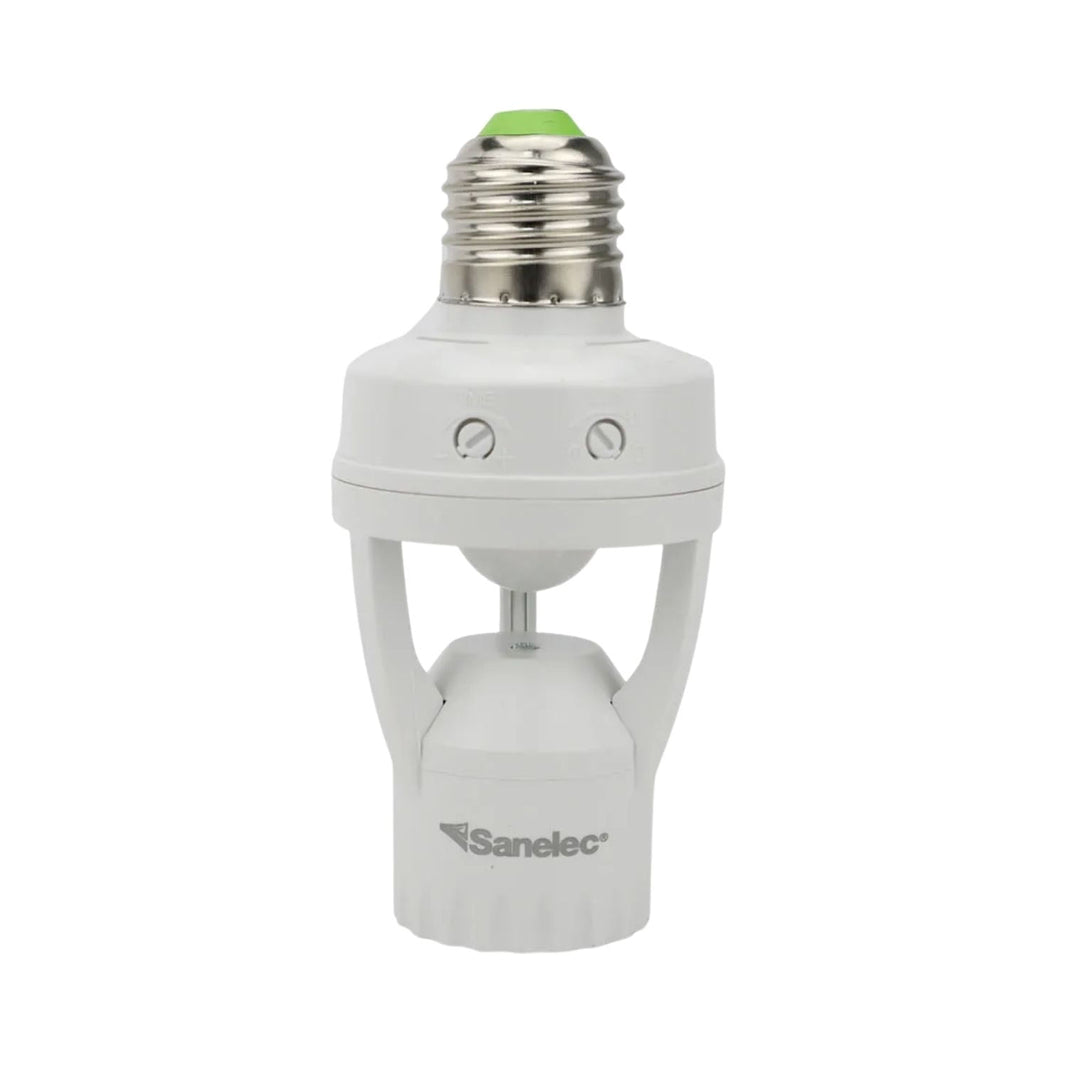 Portalámparas Sanelec con Sensor de Movimiento 360°, Uso Interior 127V E27, | SE312808