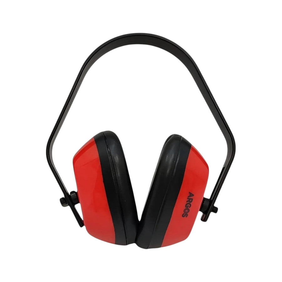 Protector de Ruido Argos Tipo Orejera, Diadema Ajustable, Rojo