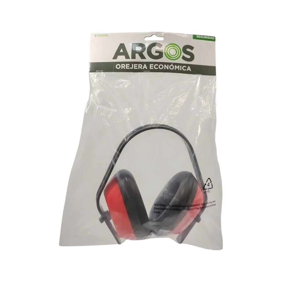 Protector de Ruido Argos Tipo Orejera, Diadema Ajustable, Rojo, vista 3